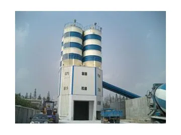 K Series Central Mix Batch Plant with Top Mounted Cement Silo