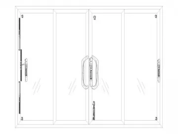 Rhyme of Light Series: 4 Leaf Sliding Door Fitting