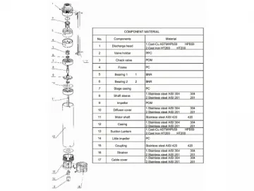 4SW Series Deep Well Submersible Pump