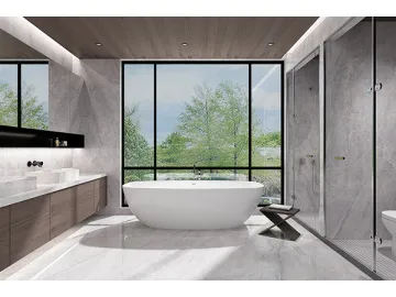 Tundra Grey Mable Wall Slab   (Porcelain Wall &amp; Floor Tiles, Interior and Exterior Tile)