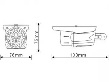 Waterproof IR Camera with Integrated Bracket