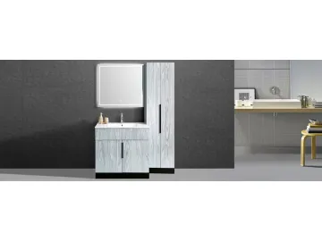 IL1951 Free Standing Style Single Sink Bathroom Vanity Set