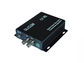 2ch Optical Video Transmitter &amp; Receiver OM610-2V↑1D↓WT/R