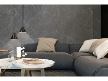 Claros Grey (Dark) Marble Tile  (Porcelain Wall &amp; Floor Tiles, Interior and Exterior Tile)