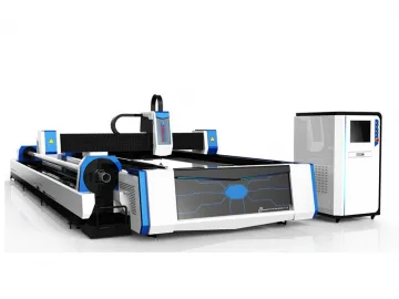 Fiber Laser Cutting Machine with Tube Cutting, Open-bed Type