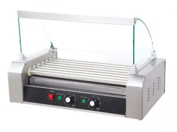 7 Rollers Hot Dog Machine with Cover