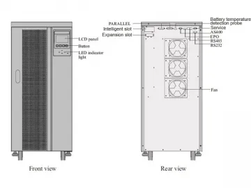 20-80KVA Online UPS with LCD Display