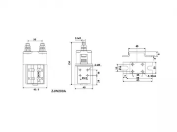 YF 200A DC contactor