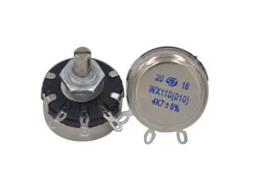 Metal 29mm Single-Turn Round Shaft Potentiometer, WX110 Series