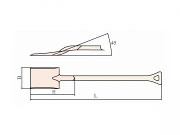 198 Non Sparking Square Shovel