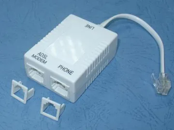 In-line DSL Filter Splitter 1 Male to 2 Female RJ11