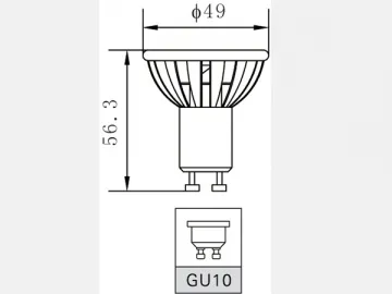 Ceramic 4W LED Spotlight