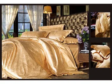 Jacquard Bedding Sets (Artificial Silk &amp; Cotton Mixed)