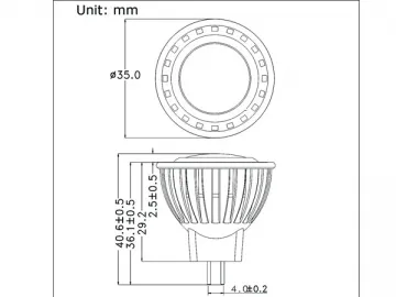 MR11 LED Spotlight 1x2W