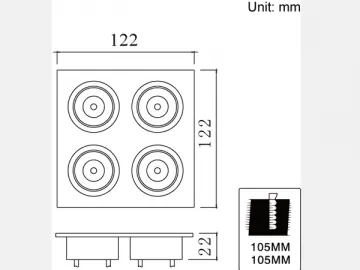 4W LED Ceiling Light