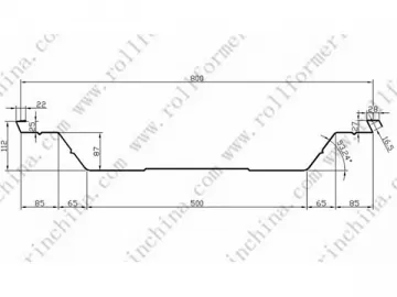 ABM Quick Span / K-Span Roll Forming Machine, CS-1000-800