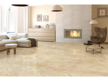 Amasya Beige Marble Tile  (Porcelain Floor Tiles, Wall Tiles, Interior Tile, Exterior Tile)