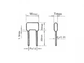 D2 Metallized Polyester Film Capacitor