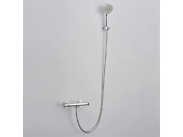 Copper Cartridge Chrome Thermostatic Mixer Shower Valve