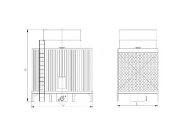 Steel Crossflow Cooling Tower (Ultra Low Noise)