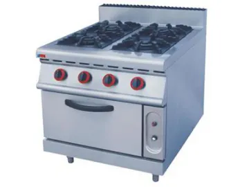 Freestanding 4/6-Burner Gas Cooktop on Gas / Electric Oven