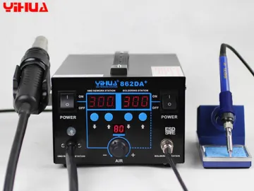 YIHUA-862DA  2 in 1 SMD Hot Air Rework Station with Soldering Iron