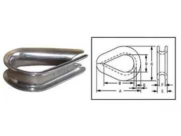 G411 Wire Rope Thimbles