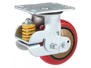 280-420kg Shock Absorbing Polyurethane Wheel Caster