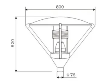 XLD-T73 Outdoor Post Light