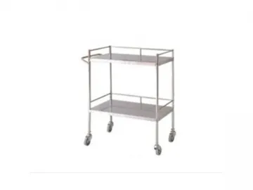 Two Layer Medical Instrument Trolley