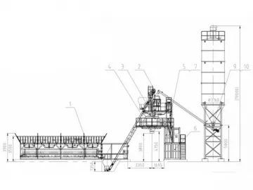 Foundation-Free Concrete Batching Plant