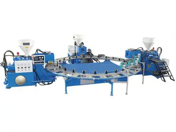 Three Colour Sole Injection Moulding Machine, EC320R/EC324R