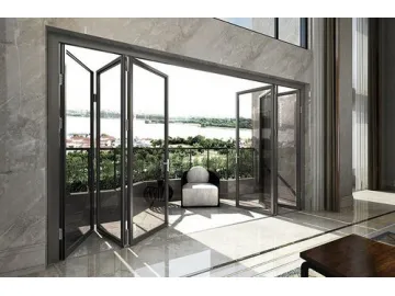 Aluminum Folding Door, GDM80A