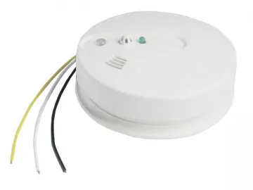 Wired Interconnected Photoelectric Smoke and Heat Detector (AC Power Supply)