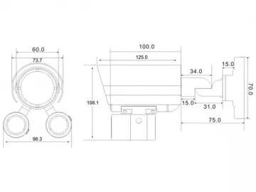 NRC608G HD LED Array IR IP Camera