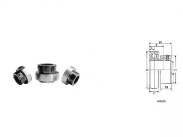 SA200 Insert Bearings with Eccentric Locking Collar