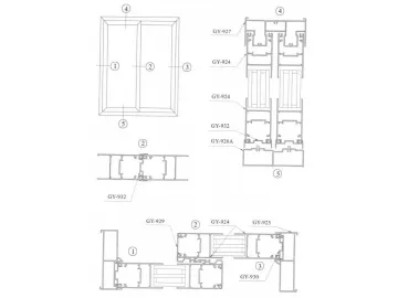 Series 105（GY105） Sliding Door