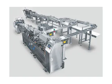 Automatic Inline Feeding and Flow Packing System for Sandwiched Biscuit