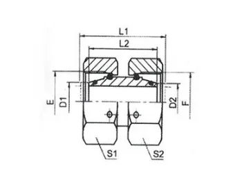 3C/3D Straight Tube Adapter with Swivel Nut, DIN Standard