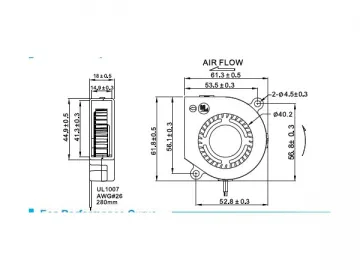 60×60×18mm DC Blower Fan