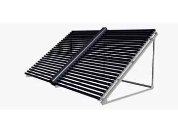 Solar Collector with Connecting Pipe (Horizontal)