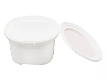 700ml IML Bucket with Lid, White Color, CX038