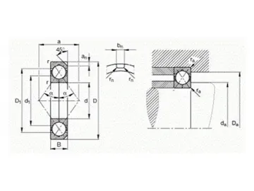 Four Point Contact Ball Bearing, QJ Series Bearing