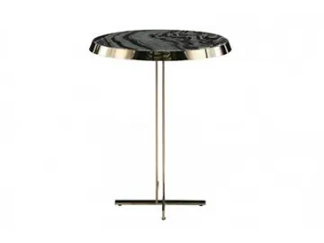 Round Marble Top Side Table