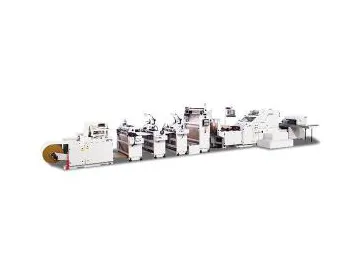 SBH330BW PAV02C Roll Fed Square Bottom Paper Bag Machine (Die Cut Handle Patch Application Unit)