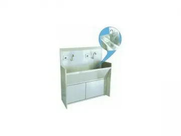 Double Faucet Inductive Hand Sink