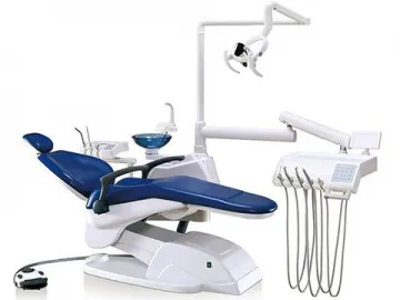 A880 Dental Chair Unit  (electric dental chair, handpiece, rotating cuspidor, LED light)