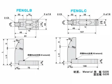 LH Type Nest Guides, FENGLA/FENGLR/FENGLL/FENGLB/FENGLC