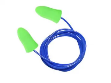 Corded Foam Polyurethane Earplug, EC-1006A-C PU Earplug