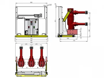 24kV VS1 Medium Voltage Vacuum Circuit Breaker